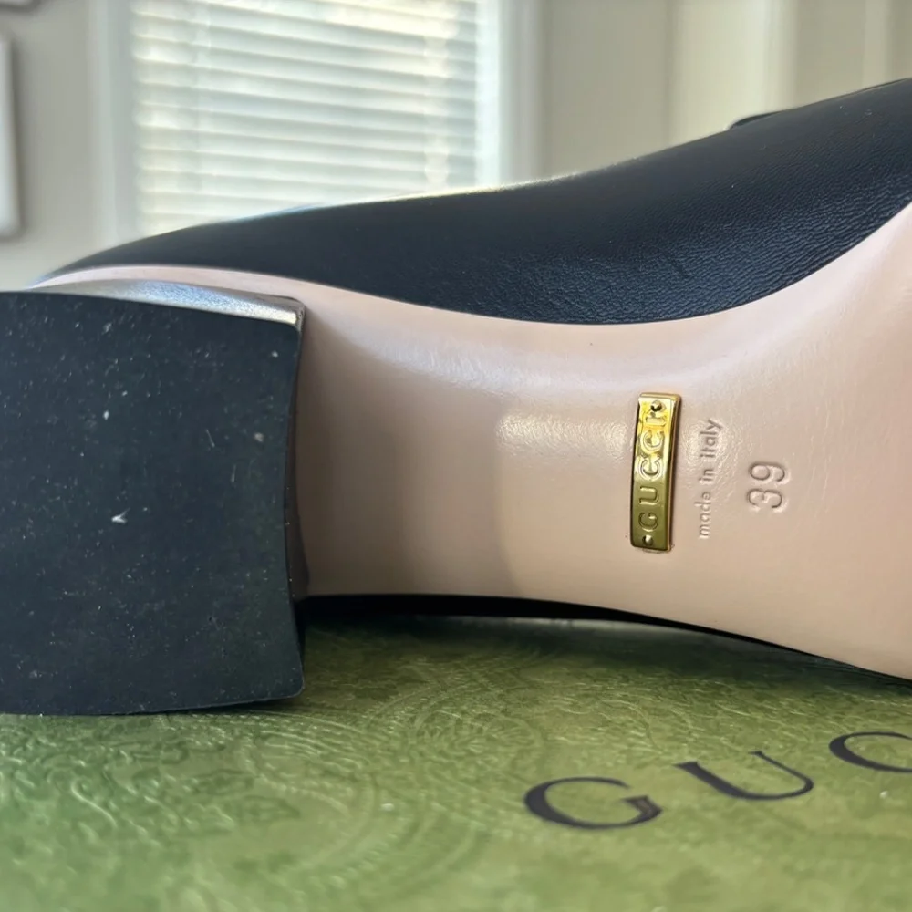 GUCCI SHOES MALAGA  NERO SIZE 9 - Picture 5 of 14